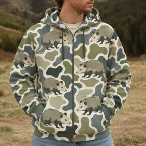 Opossum Camouflage Hunting Funny Pattern All Over Print