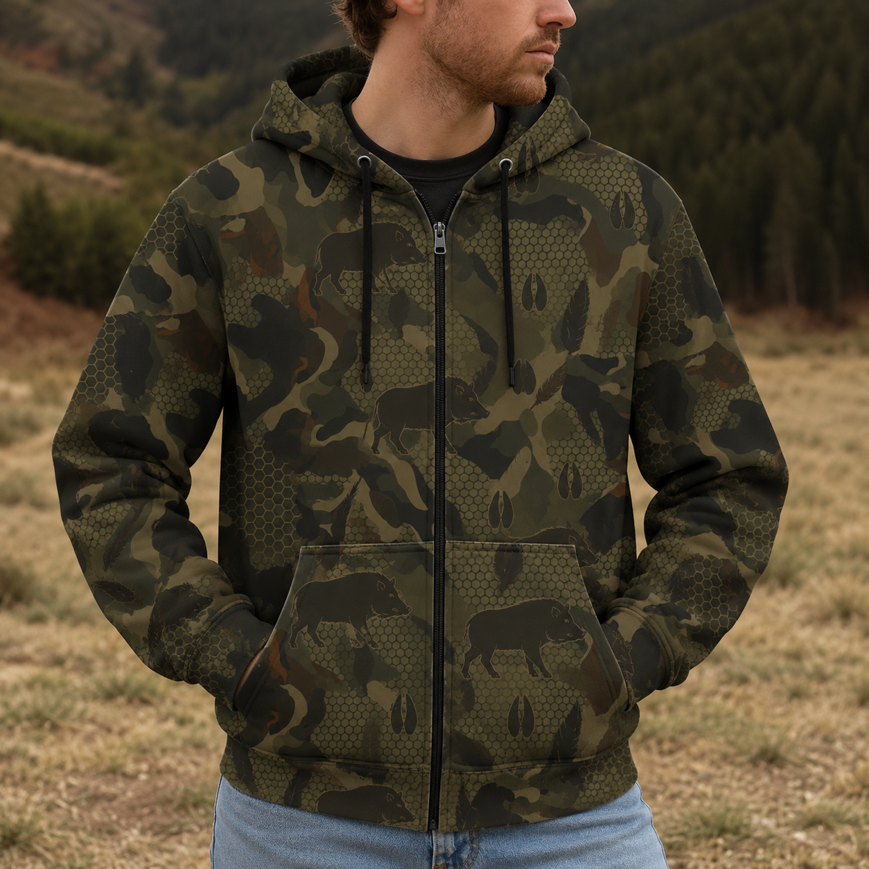 Wildboar Hunting All Over Print