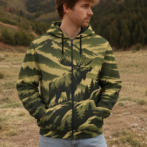 Moose Mountain Peaks Camo All Over Print