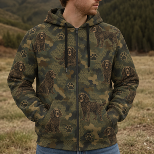 American Water Spaniel Camouflage All Over Print