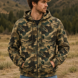 Duck Camouflage Graphic Pattern All Over Print Shirt