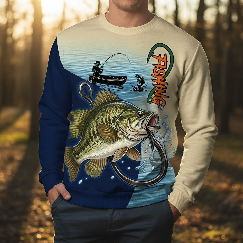 Bass Fishing All Over Print Shirt