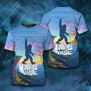 Bigfoot Mountain Hiking T-Shirt For Men & Women