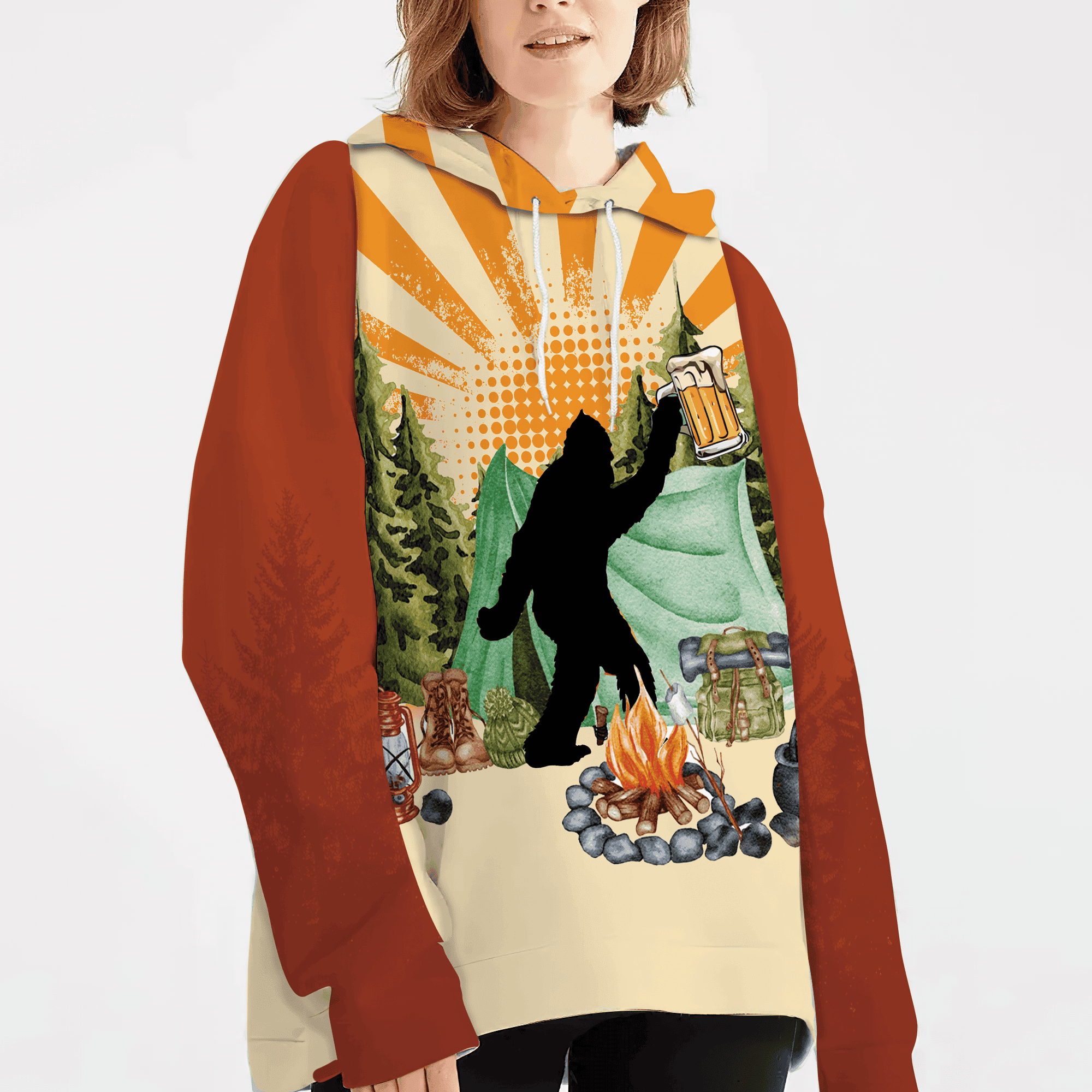 It's Always Beer O'clock At The Campsite All Over Print Shirt