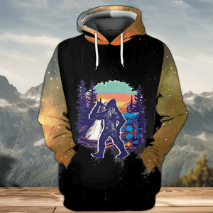 Camping God Is Great Beer Is Good and People Are Crazy All Over Print Shirt