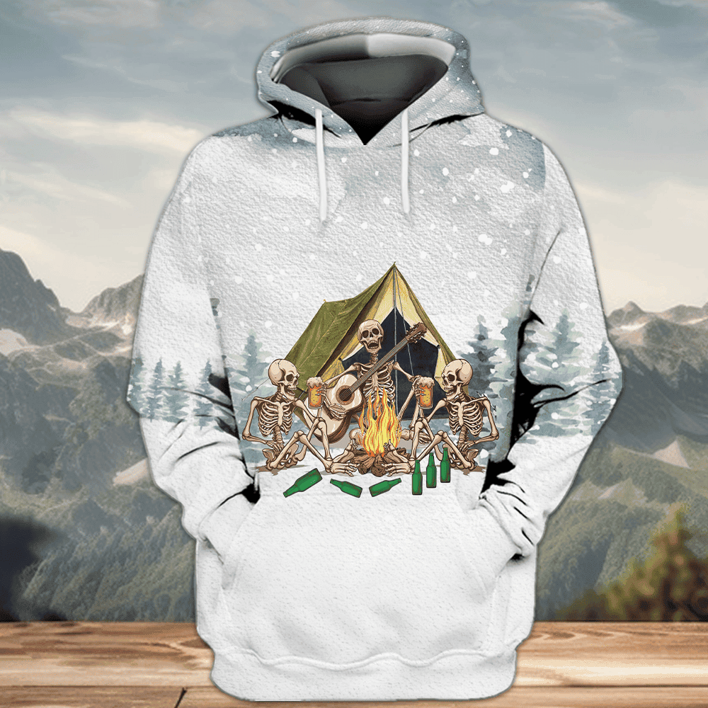 Today's Good Mood Is Sponsored By Camping and Beer All Over Print Shirt