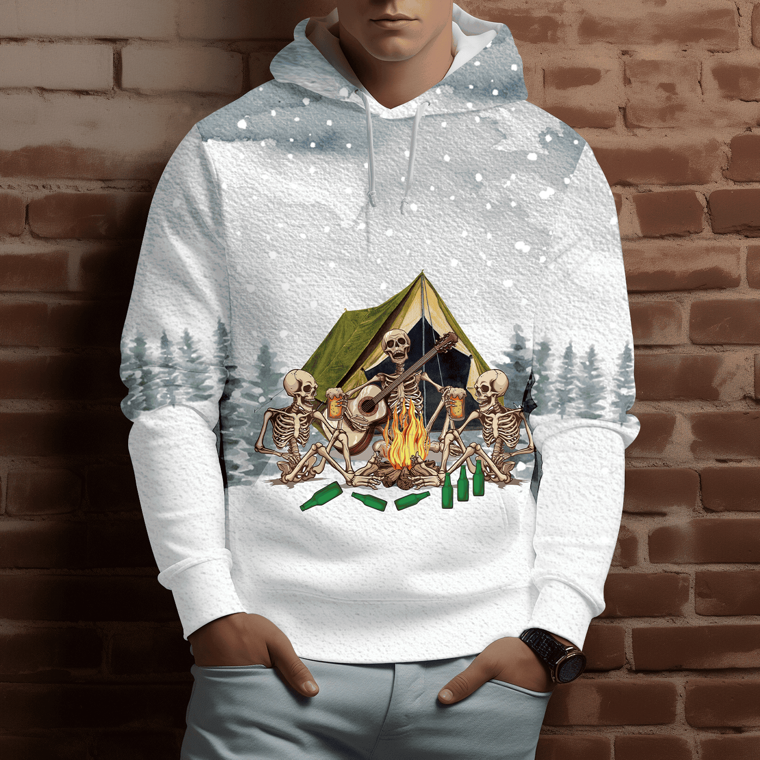 Today's Good Mood Is Sponsored By Camping and Beer All Over Print Shirt