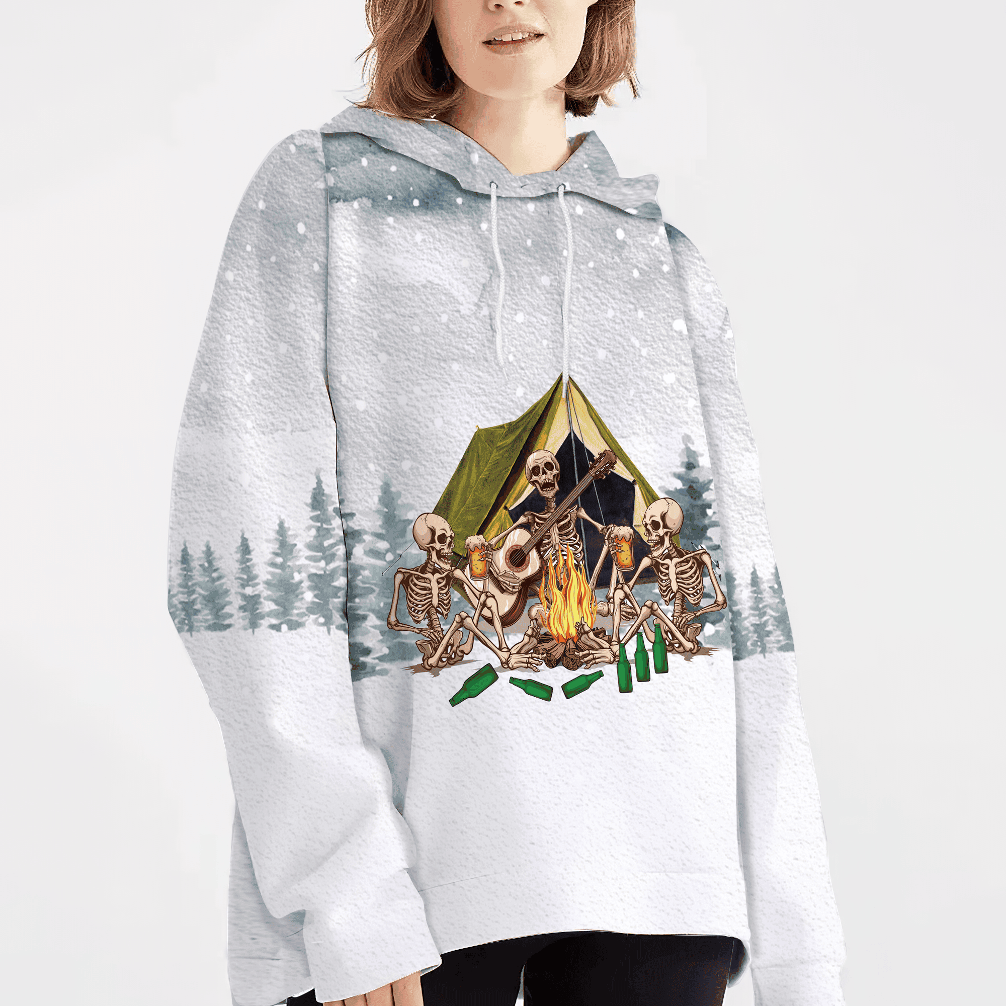 Today's Good Mood Is Sponsored By Camping and Beer All Over Print Shirt