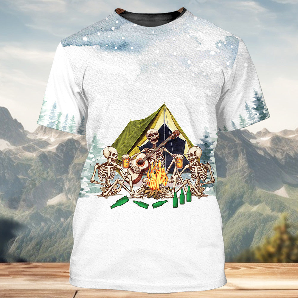 Today's Good Mood Is Sponsored By Camping and Beer All Over Print Shirt