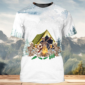 Today's Good Mood Is Sponsored By Camping and Beer All Over Print Shirt
