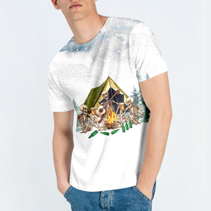 Today's Good Mood Is Sponsored By Camping and Beer All Over Print Shirt