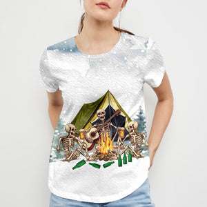 Today's Good Mood Is Sponsored By Camping and Beer All Over Print Shirt