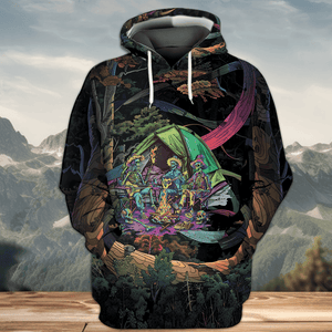 Camping Stay Trippie Little Hippie All Over Print Shirt