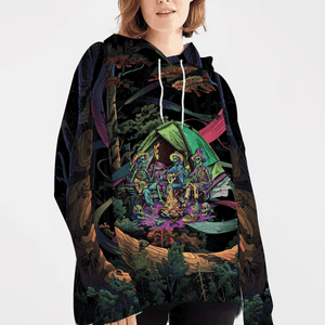 Camping Stay Trippie Little Hippie All Over Print Shirt