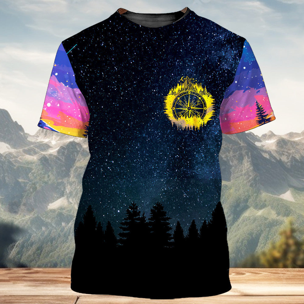 Camping No City Lights Just Campfire Nights All Over Print Shirt