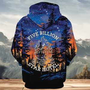 Camping Five Billion Star Hotel All Over Print Shirt