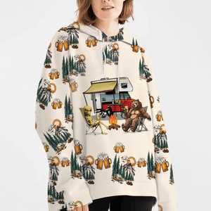 Funny Camping Crazy Friend All Over Print Shirt
