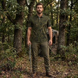 Wild Turkey Hunting Men Polo Shirt