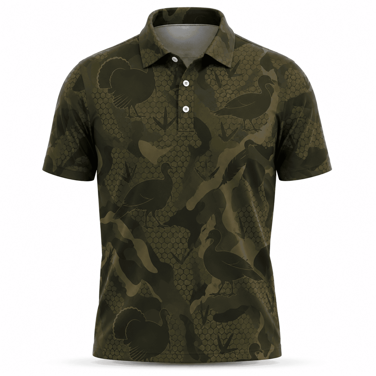 Wild Turkey Hunting Men Polo Shirt