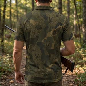 Deer Hunting Men Polo Shirt