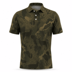 Deer Hunting Men Polo Shirt
