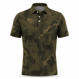 Deer Hunting Men Polo Shirt