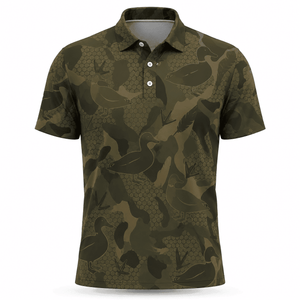 Mallard Duck Hunting Men Polo Shirt