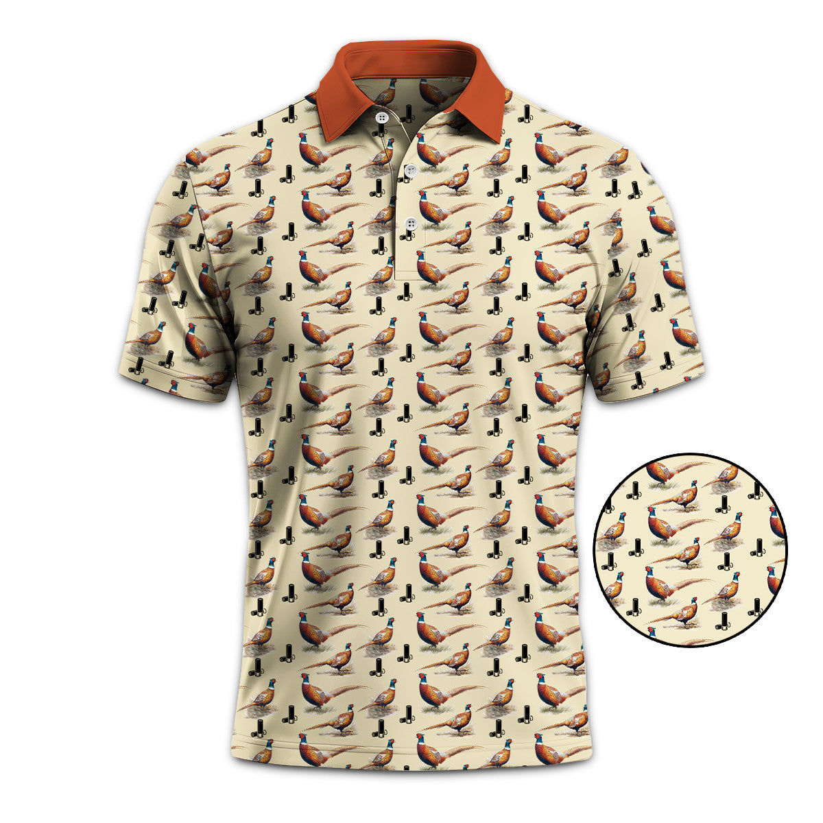 Pheasant Hunting Men Polo Shirt