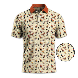 Pheasant Hunting Men Polo Shirt