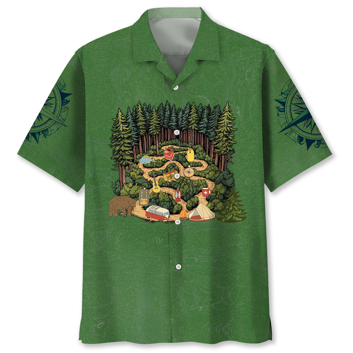 Camping Is A-Maze-Ing Hawaiian Shirt
