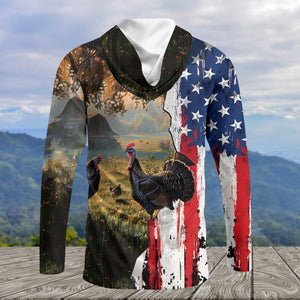 Realistic Patriotic Turkey  Peaceful All Over Print Shirt