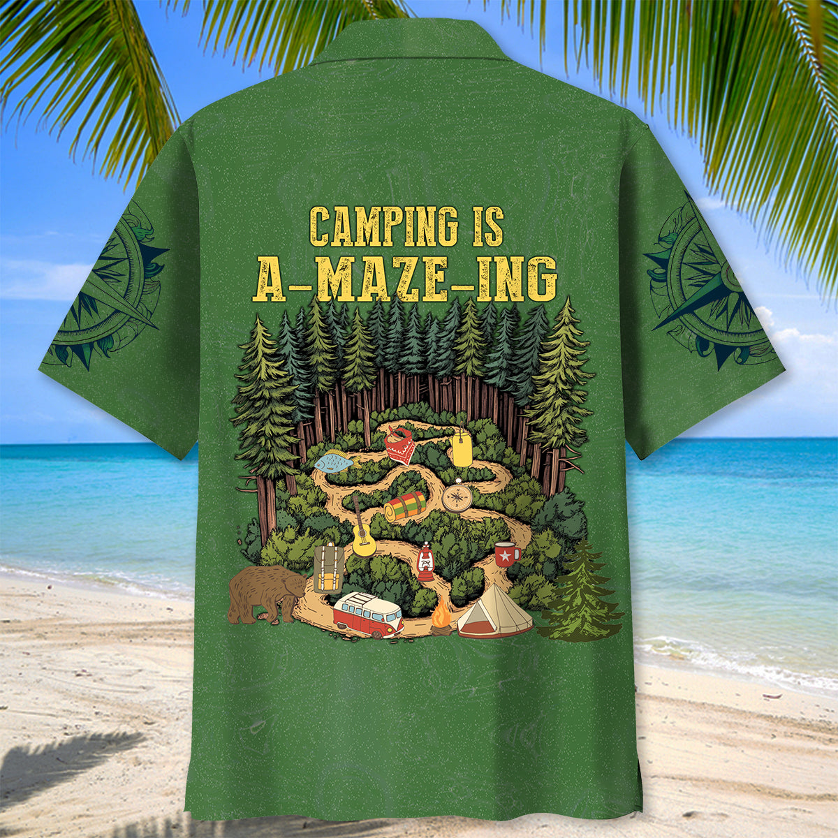 Camping Is A-Maze-Ing Hawaiian Shirt