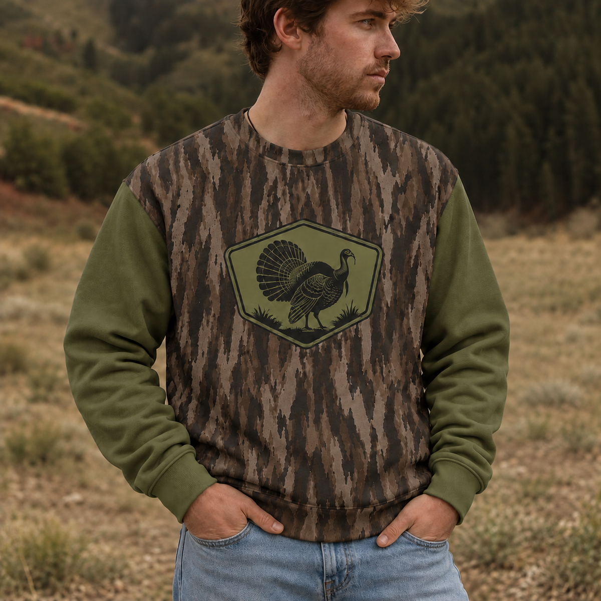 Wild Turkey Hunting Tactical Camouflage All Over Print