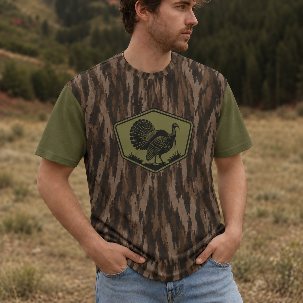 Wild Turkey Hunting Tactical Camouflage All Over Print