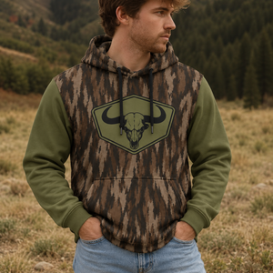 Bison Skull Hunting Tactical Camouflage All Over Print
