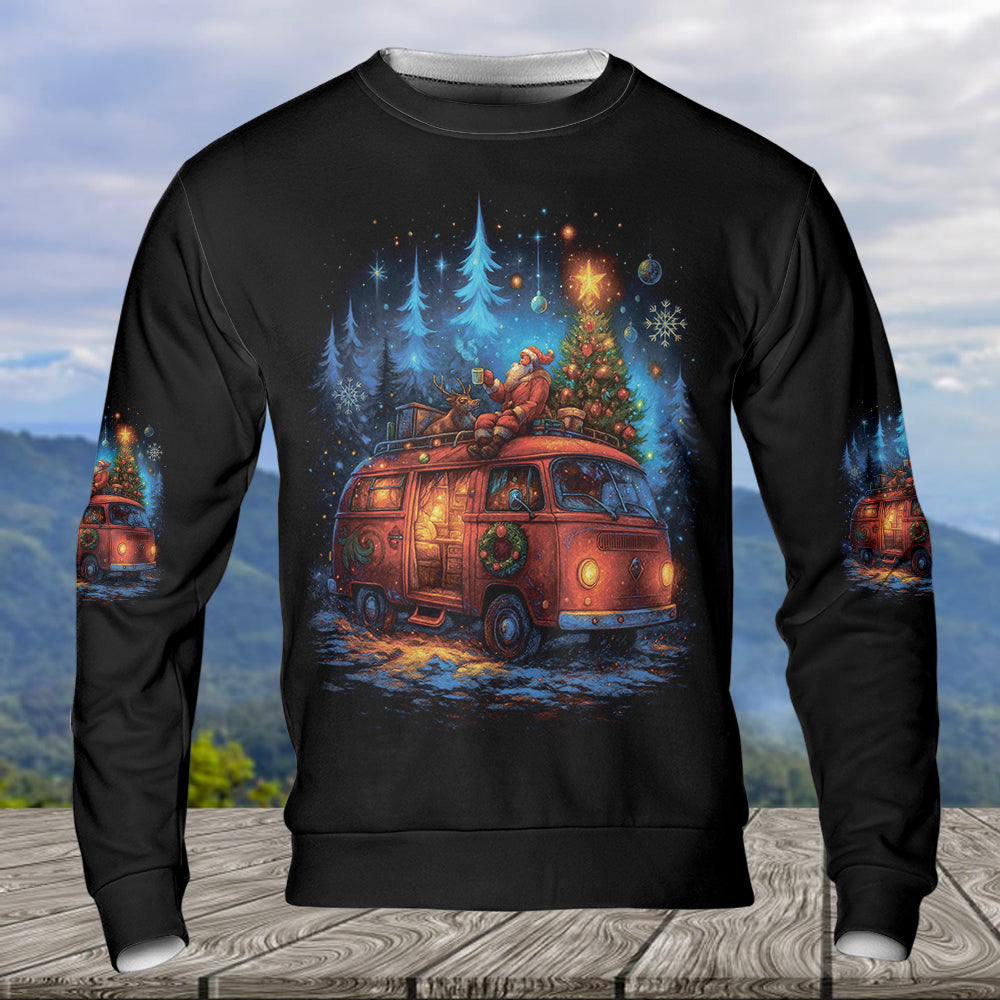 Camping Night Christmas Wonderful All Over Print Shirt