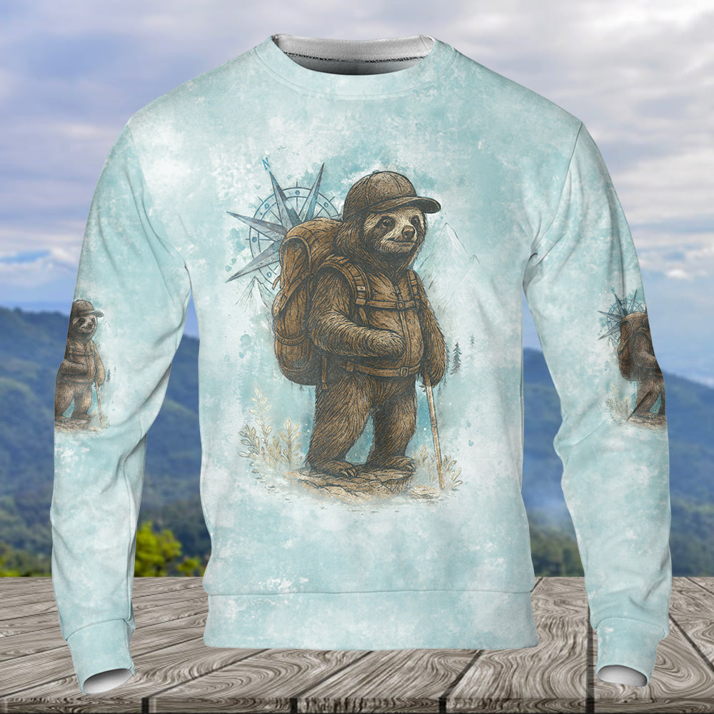 Sloth Not All Who Wander Are Lost All Over Print Shirt