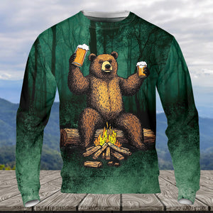 I Hate People Drinking Bear All Over Print Shirt