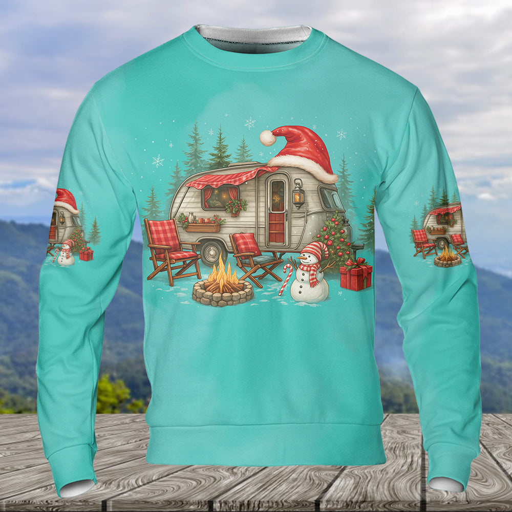 All I Want For Christmas Is Camping All Over Print Shirt