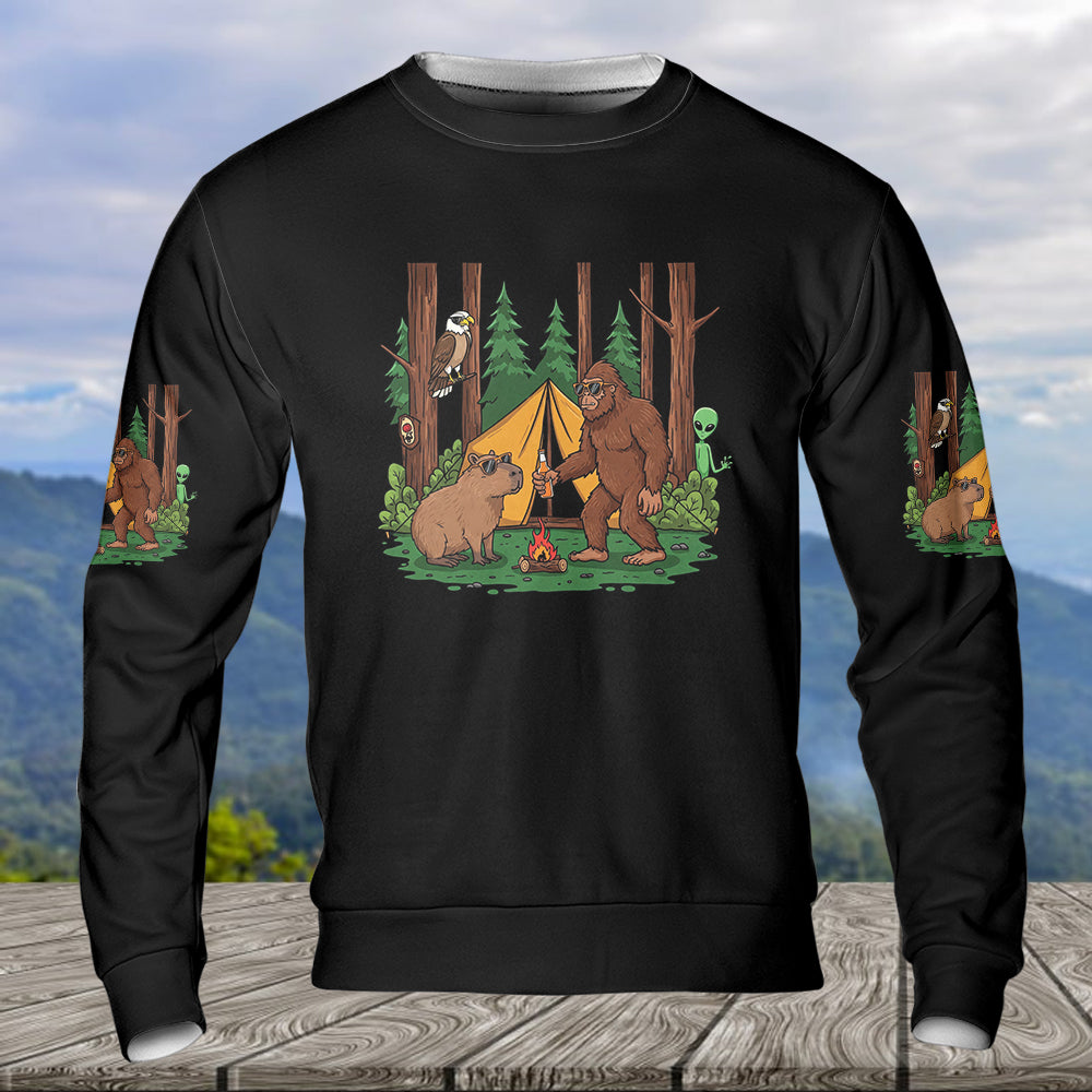 You Don't have To Be Crazy To Camp With Us All Over Print Shirt