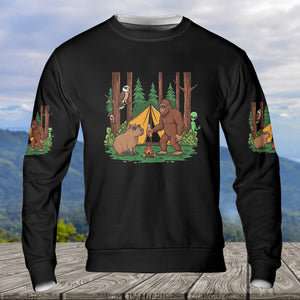 You Don't have To Be Crazy To Camp With Us All Over Print Shirt