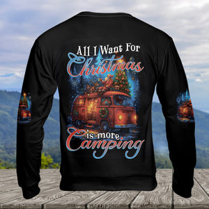 Camping Night Christmas Wonderful All Over Print Shirt