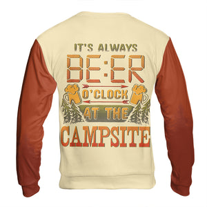 It's Always Beer O'clock At The Campsite All Over Print Shirt