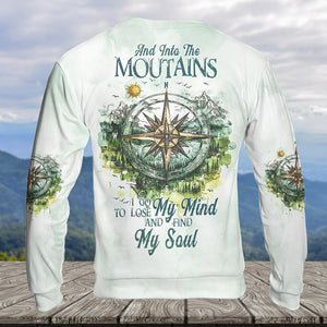 Into The Mountains I Go All Over Print Shirt