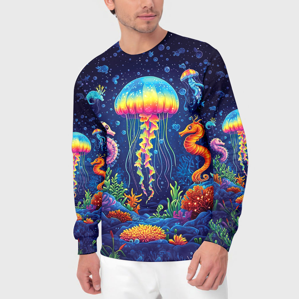 Saltwater Heals Everything Jellyfish All Over Print Shirt