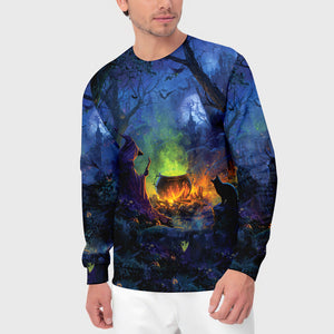 Witch’s Campfire Cauldron  All Over Print Shirt