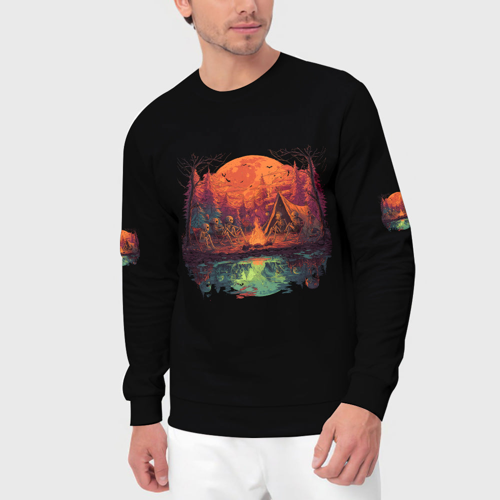 Upside-Down Haunted Camping All Over Print Shirt