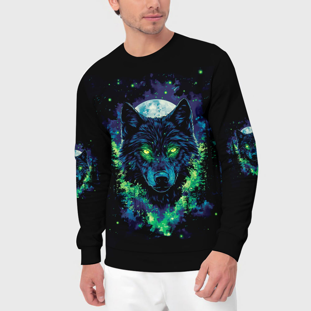 Look Deep Into The Nature And You Will Understand Everything Better Wolf All Over Print Shirt