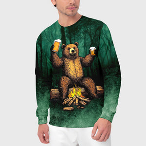 I Hate People Drinking Bear All Over Print Shirt