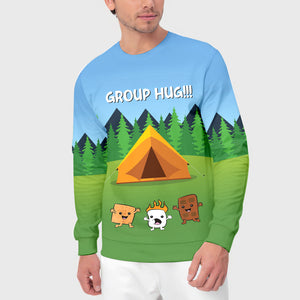 Funny Group Hugs Camping All Over Print Shirt